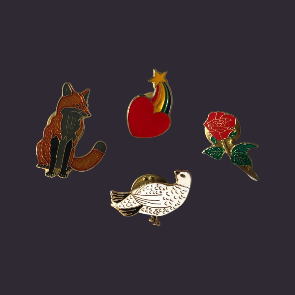 Enamel Pins (set of 4)